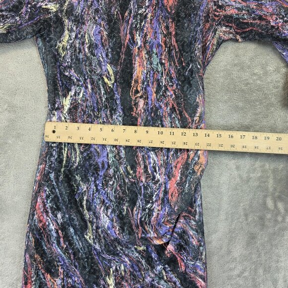 Joe's Dress Womens Small Multi Sheath Abstract Print 3/4 Sleeve Lined Back Zip - Picture 5 of 11